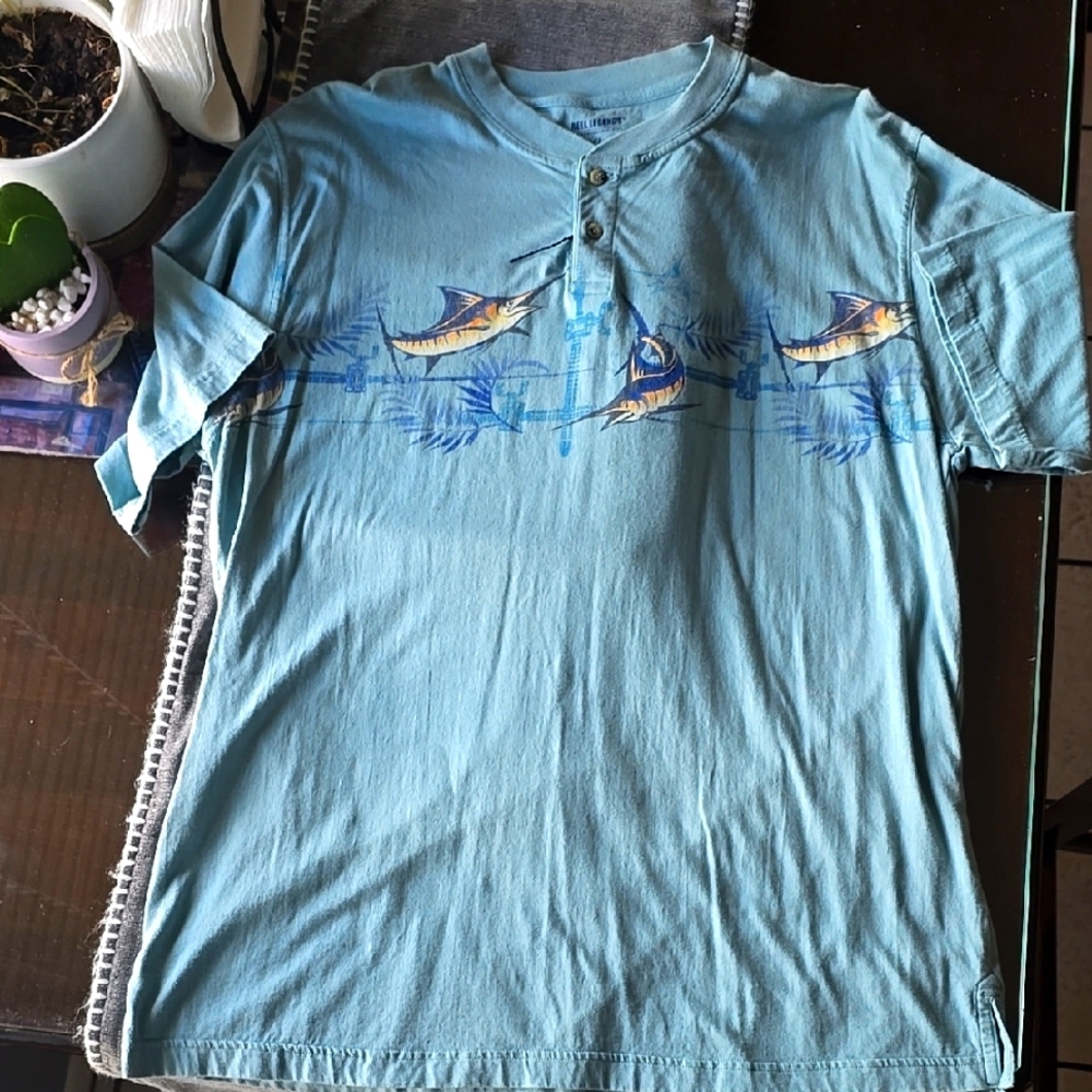 Blue REEL Legends~ Graphic Men's Shirt~SZ XL~NW